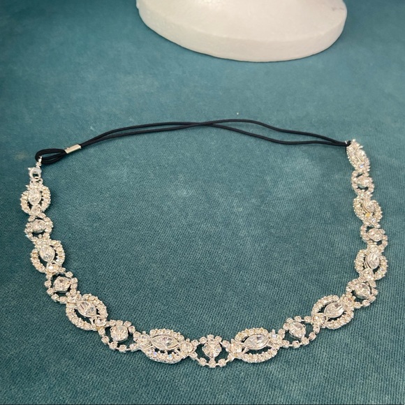 NEW - Cubic Zirconia wedding headband - Picture 5 of 7